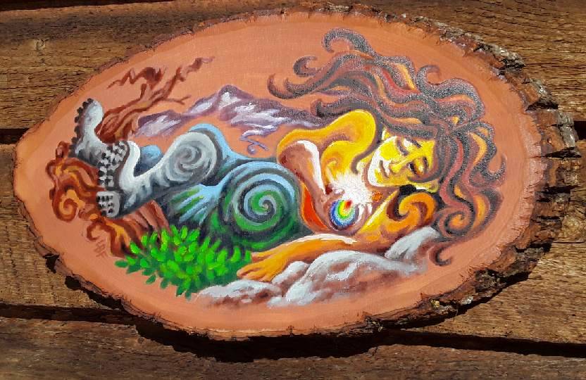 Laura Faeos work at Ptarmigan Arts.