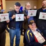 Members of the Homer Masonic Lodge turned out last Saturday, May 4, 2019, to honor World War II veteran Clem Tillion after his return on a Last Frontier Honor Flight. They also showed appreciation for his many years of Masonic service. In the photo standing behnd Tillion are, left to right, are Grady Svoboda, Tom Stroozas, Dave Spell and Greg Martin. Tillion took part in the Last Frontier Honor Flight, a trip that takes Alaska veterans to Washington, D.C. to see the sites and take in the memorials built in their honor . Its nice that they remember, said Clem Tillion, a World War II veteran and former state lawmaker. Tillion remembers the war as well as anyone. As part of the Marine Corps in World War II, his journey took him to the Pacific Theater in Samoa, Guadalcanal, and elsewhere looking for unexploded ordnances. Freedoms are won by somebody that goes out and fights for it. You dont have anything without it, said Tillion. I dont think Im anything spectacular. I just went in, did it, and came out alive. Tillion made the trip with mostly Korea and Vietnam veterans, 23 total on the flight. He was one of four World War II veterans on the trip. (Photo provided)