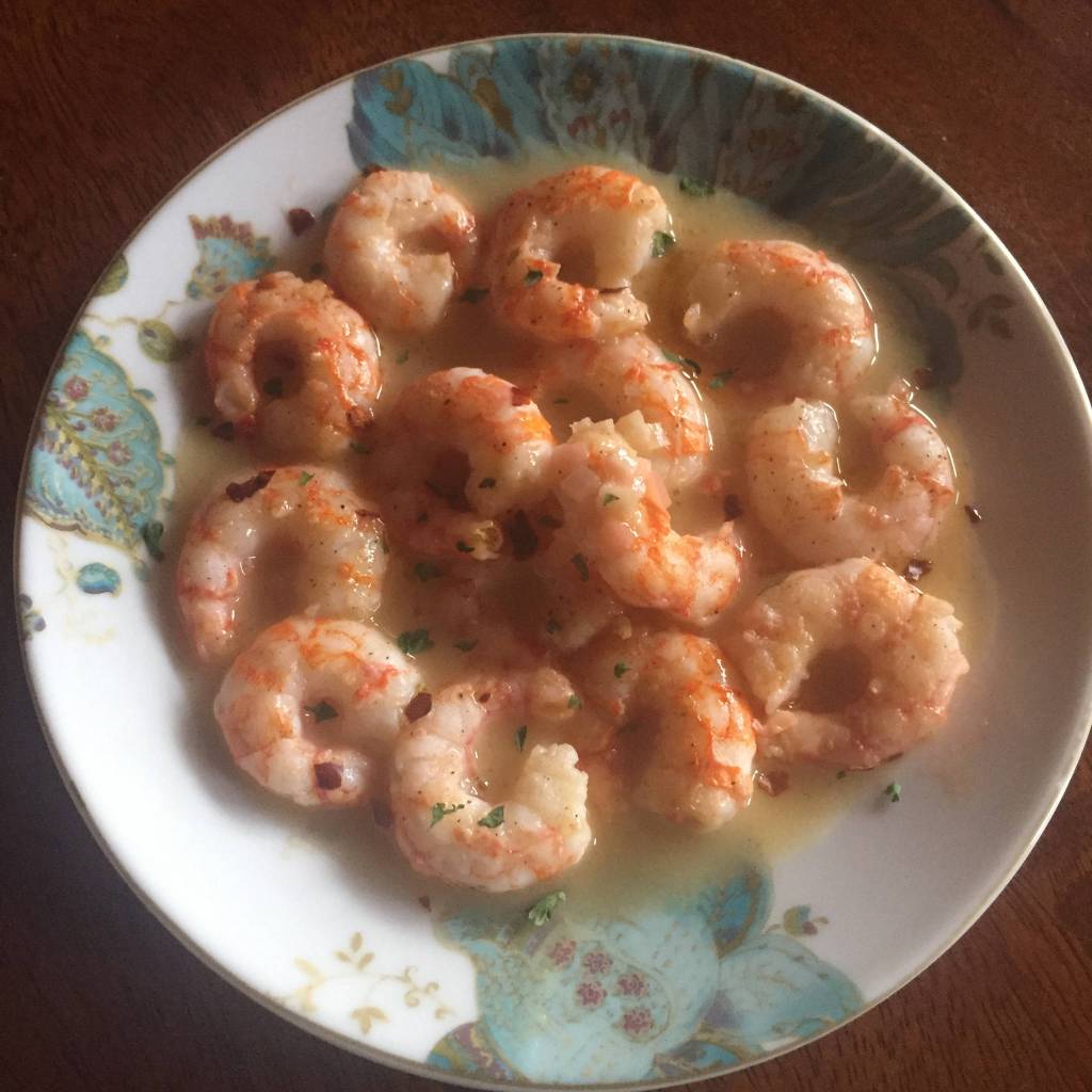Prince William Sound Spot Shrimp with Champagne Ginger Butter Sauce is the perfect recipe to start off the traditional start of summer, as seen here in Teri Robls kitchen on May 28, 2019, in Homer, Alaska. (Photo by Teri Robl)