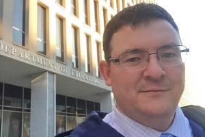 Conrad Woodhead, pictured here, has been principal of Chapman School in Anchor Point, Alaska for the last eight years. He recently announced his resignation from the Kenai Peninsula Borough School District. (Photo courtesy Conrad Woodhead)