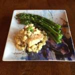 Corn in this recipe of roasted halibut with corn chardonnay butter sauce complements the taste of halibut, as prepared here on June 25, 2019, in Teri Robls kitchen in Homer, Alaska. (Photo by Teri Robl)