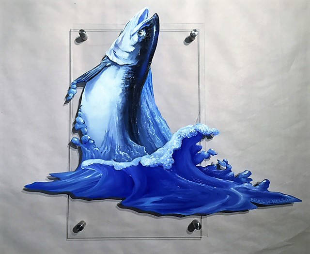 A painting from Bruce Nelsons exhibit showing for the month of July 2019 at the Art Shop Gallery in Homer, Alaska. (Photo provided)