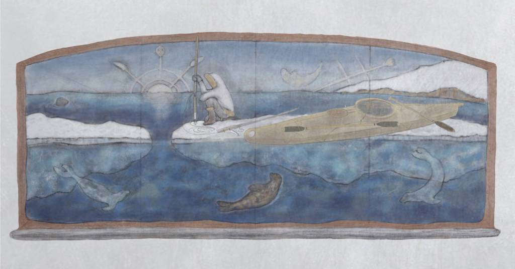 Jeff Deans Seal Moon Rising, showing for the month of July 2019 at the Dean Family Gallery in Homer, Alaska. (Photo provided)