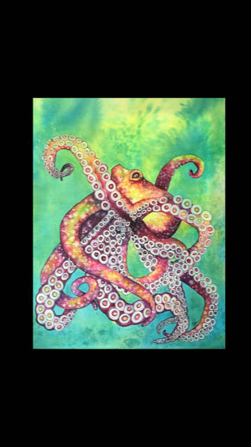 A painting from Jen DePesas exhibit showing for the month of July 2019 at Grace Ridge Brewery in Homer, Alaska. (Photo provided)