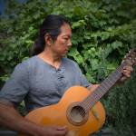Musician Matt Yaki plays his guitar in a 2019 photo. (Photo provided)