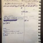 Juneau resident Alyson Currey has been keeping track of testimonies in her notebook, Tuesday, July 16, 2019. (Peter Segall | Juneau Empire)