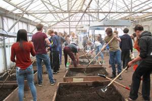 Students get hands on experience in natural resources class