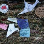 Some of the messages on Radiate, the 16th annual Burning Basket. The basket was burned on Sunday night, Sept. 15, 2019, at Mariner Park on the Homer Spit in Homer, Alaska. (Photo by Michael Armstrong/Homer News)