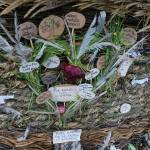 Some of the messages on Radiate, the 16th annual Burning Basket. The basket was burned on Sunday night, Sept. 15, 2019, at Mariner Park on the Homer Spit in Homer, Alaska. (Photo by Michael Armstrong/Homer News)