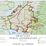A map of the Swan Lake Fire as of Sept. 23, 2019. (Courtesy Alaska Type 3 Organization)