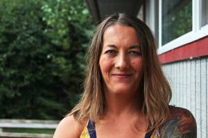 Storm Hansen-Cavasos, pictured here on Aug. 30 at the Homer News. (Photo by Megan Pacer/Homer News)