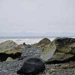 Its like a Zen garden except its the beach Boulders lie on the Diamond Creek beach on Saturday, Oct. 5, 2019, near Homer, Alaska. (Photo by Michael Armstrong/Homer News)
