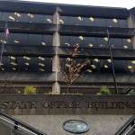 The Alaska State Office Building in downtown Juneau on Tuesday, Oct. 22, 2019. (Michael S. Lockett | Juneau Empire)