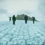 On the Route, a painting by Kathy Smith, on display at the Pratt Museum through December. (Photo provided)