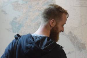 Photo courtesy Peninsula Clarion                                The author in his natural state  a newsroom.