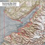 This map shows the boundaries of the Kachemak Bay Critical Habitat Area. (Image courtesy Dan Saddler, Alaska DNR)