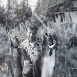 Steve Walli in 1960 with a king salmon from Stariski Creek, Alaska. (Photo courtesy Steve Walli family)