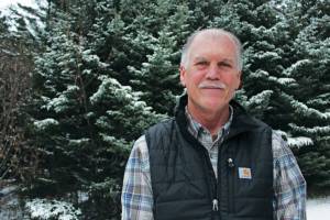 Brad Anderson, the new director of the Homer Chamber of Commerce and Visitor Center, outside the Homer News office Friday, Dec. 6, 2019 in Homer, Alaska. (Photo by Megan Pacer/Homer News)