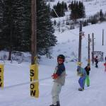 Skiers get a lift up the hill at the Homer Rope Tow on Ohlson Mountain in this March 2014 photo in Homer, Alaska. Opening day for the Rope Tow is at 11 a.m. Sunday, Jan. 2. (Homer News file photo)
