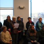 Moderator Suzie Smalley lays out the ground rules for the LGBTQ Town Hall at the Soldotna Public Library in Soldotna, Alaska on Jan. 4, 2020. (Photo by Brian Mazurek/Peninsula Clarion)