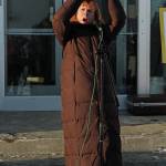 Kenai Peninsula Borough Assembly member Kelly Cooper cheers during her speech at this years Womens March on Homer on Saturday, Jan. 18, 2020 at the Homer Education and Recreation Complex in Homer, Alaska. About 300 participants marched down Pioneer Avenue to WKFL Park. (Photo by Megan Pacer/Homer News)