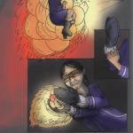 A page from Nathan Shafers Wintermoot: Book Two: Sourdough and Arete. (Image courtesy of Nathan Shafer)