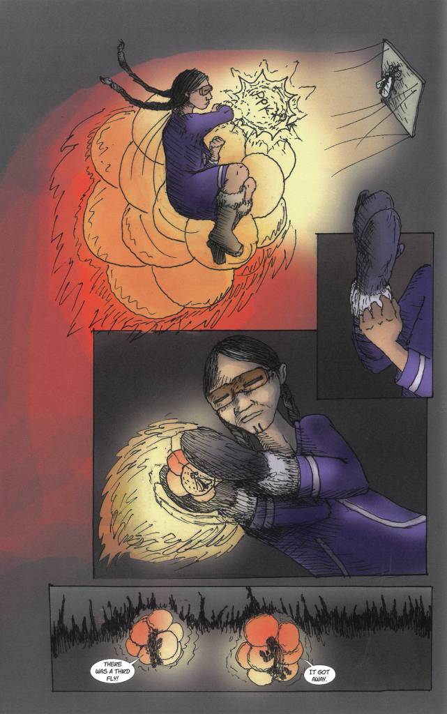 A page from Nathan Shafers Wintermoot: Book Two: Sourdough and Arete. (Image courtesy of Nathan Shafer)