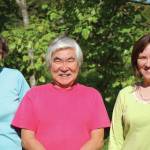 Turid, Ron and Heidi Senungetuk posr for a photo on June 30, 2008, at their Homer home. (Photo by Michael Armstrong/Homer News)