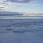 Ice covers the beach on Tuesday, Jan. 28, 2020, at Mariner Park on the Homer Spit in Homer, Alaska. Average temperatures below 10 degrees have not only frozen Mud Bay, but also is causing ice to build up on the outer beaches of the Spit. The weather forecast calls for snow on Friday turning to sunshine on Saturday, with high temperatures in the 10s and lows in the 1s. (Photo by Michael Armstrong/Homer News)