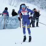 Homers Autumn Daigle skis to first place in the varsity girls 5-kilometer classic race Friday, Jan. 31, 2020 during the Homer Invite at the Lookout Mountain Trails on Ohlson Mountain Road near Homer, Alaska. (Photo by Megan Pacer/Homer News)