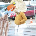A parade participant with the Krewe of Gambrinus float dances in this years Homer Winter Carnival Parade on Saturday, Feb. 8, 2020 on Pioneer Avenue in Homer, Alaska. (Photo by Megan Pacer/Homer News)