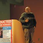 Ed Berg, the step-father of Anesha Duffy Murnane, speaks at a community conversation about the missing Homer woman Thursday, Feb. 13, 2020, at Alaska Islands and Ocean Visitor Center in Homer, Alaska. (Photo by Michael Armstrong/Homer News)                                Ed Berg, the step-father of Anesha Duffy Murnane, speaks at a community conversation about the missing Homer woman Thursday, Feb. 13, 2020, at Alaska Islands and Ocean Visitor Center in Homer, Alaska. (Photo by Michael Armstrong/Homer News)