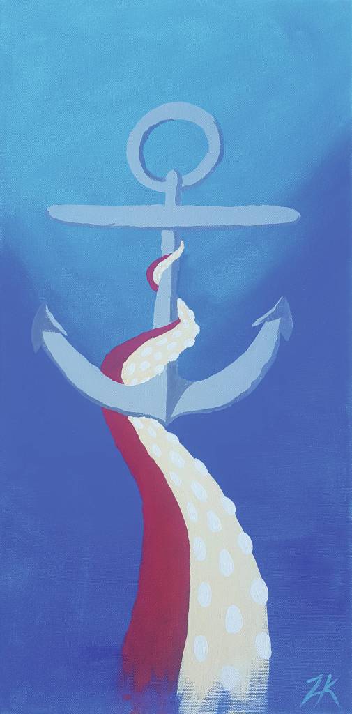 Lee Klines painting is part of an exhibit starting Friday, March 6, 2020, at the Homer Council on the Arts in Homer, Alaska. (Photo courtesy of Homer Council on the Arts)