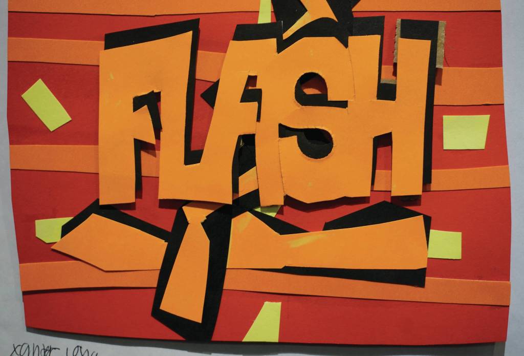 Xander Longs Flash, as seen on First Friday, March 6, 2020, at the Disability Art Show at the Homer Council on the Arts in Homer, Alaska. (Photo by Michael Armstrong/Homer News)
