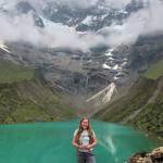 Brenna McCarron, a Homer High School graduate stuck in Peru after the country closed its borders to stem the spread of the novel coronavirus, visits Humantay Lake in Peru. She is one of about 19 Alaskans stranded in the country. (Photo courtesy Brenna McCarron)