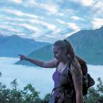 Brenna McCarron, a Homer High School graduate stuck in Peru after the country closed its borders to stem the spread of the novel coronavirus, hikes out of Colca Canyon, Peru on March 15, 2020. She is one of about 19 Alaskans stranded in the country. (Photo courtesy Brenna McCarron)
