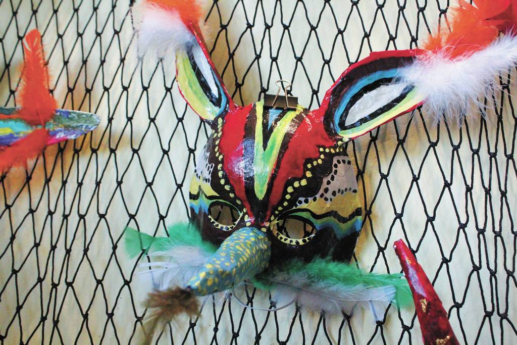 Student masks get art show opening