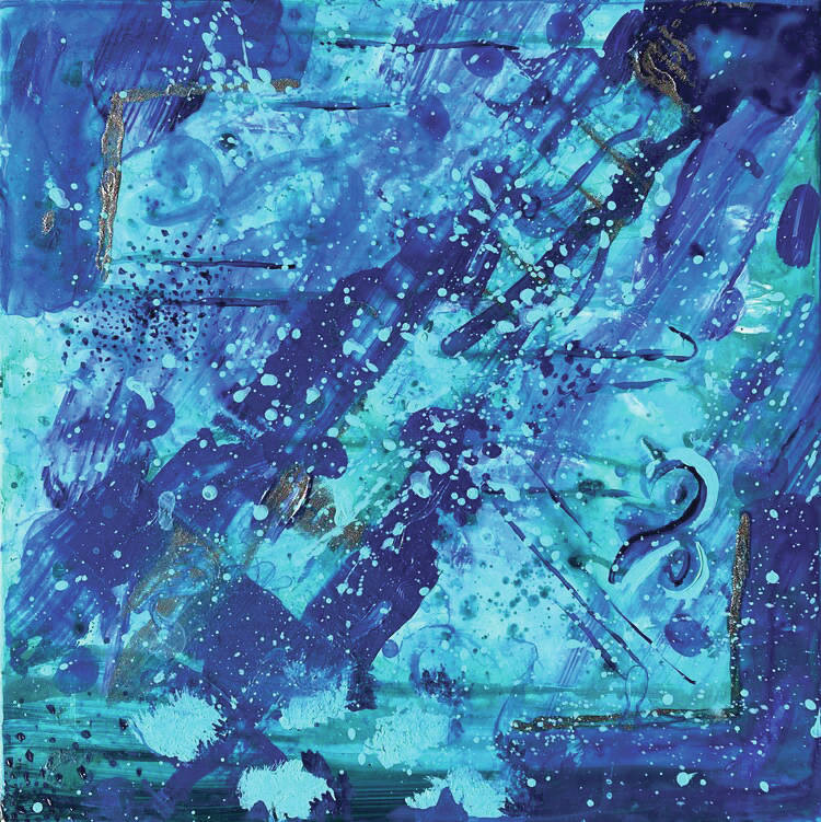 Britta Velskos Dream Waves is part of the art in the Homer Council on the Arts Jubilee student art show, opening online through HCOAs website on April 3, 2020, in Homer, Alaska. (Photo courtesy Homer Council on the Arts)