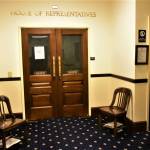 The halls of the State Capitol were empty Monday, March 30, 2020, as most lawmakers and their staff have returned to their home districts. The Legislature is recessed rather than adjourned, which means they can be called back to take action is necessary. (Peter Segall | Juneau Empire)