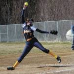 Photo courtesy Bill Bell                                 Becca Chapman, a member of the Homer softball team, winds up for a pitch in this undated photo.