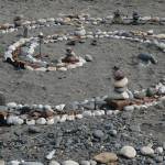 The Homer Council on the Arts community art project is open for creation on Friday, April 17, 2020, at Mariner Park on the Homer Spit in Homer, Alaska. (Photo by Michael Armstrong/Homer News)