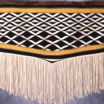Courtesy photo | Sealaska Heritage Institute                                This original Ravenstail-style design, inspired by traditional designs in use for hundreds of years in Tlingit, Haida, and Tsimshian cultures, was created by Clarissa Rizal, a master weaver, in 1996. (
