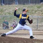Homers Mose Hayes pitches during the Mariners game against Soldotna High School on May 10, 2018 at Homer High School in Homer, Alaska. (Homer News file photo)