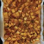 Teri Robls spicy potatoes are ready to go into the oven on April 25, 2020, in her Homer, Alaska kitchen. (Photo by Teri Robl)