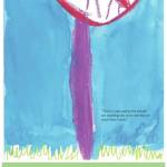 This poster by Amelia Lee, a kindergarten student at Paul Banks Elementary School, is one of the winners in the Homer Council on the Arts COVID-19 Prevention Poster contest. The posters are available from the arts council for display at businesses. (Photo courtesy of Homer Council on the Arts.)