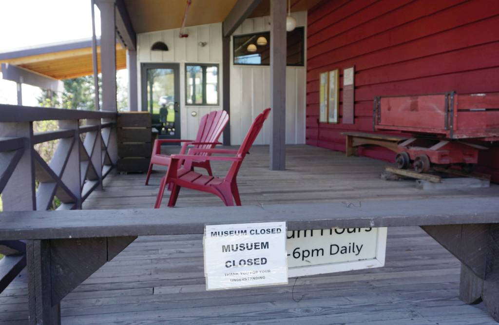 The Pratt Museum remains closed on May 15, 2020, in Homer, Alaska, but outdoor features like the botanical garden are open. (Photo by Michael Armstrong/Homer News)