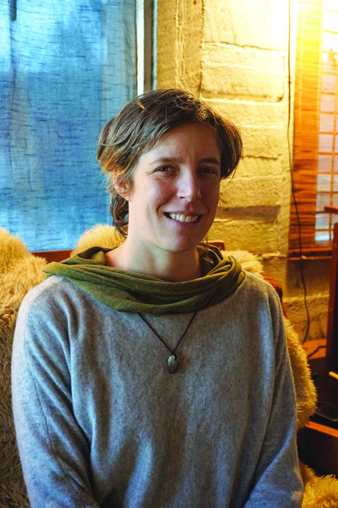 Kim McNett poses for a photo on Jan. 7, 2020, at her Homer, Alaska, home. (Photo by Michael Armstrong/Homer News)