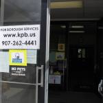 The entrance to the Kenai Peninsula Borough building in Soldotna is photographed on Monday, June 1. (Photo by Brian Mazurek/Peninsula Clarion)