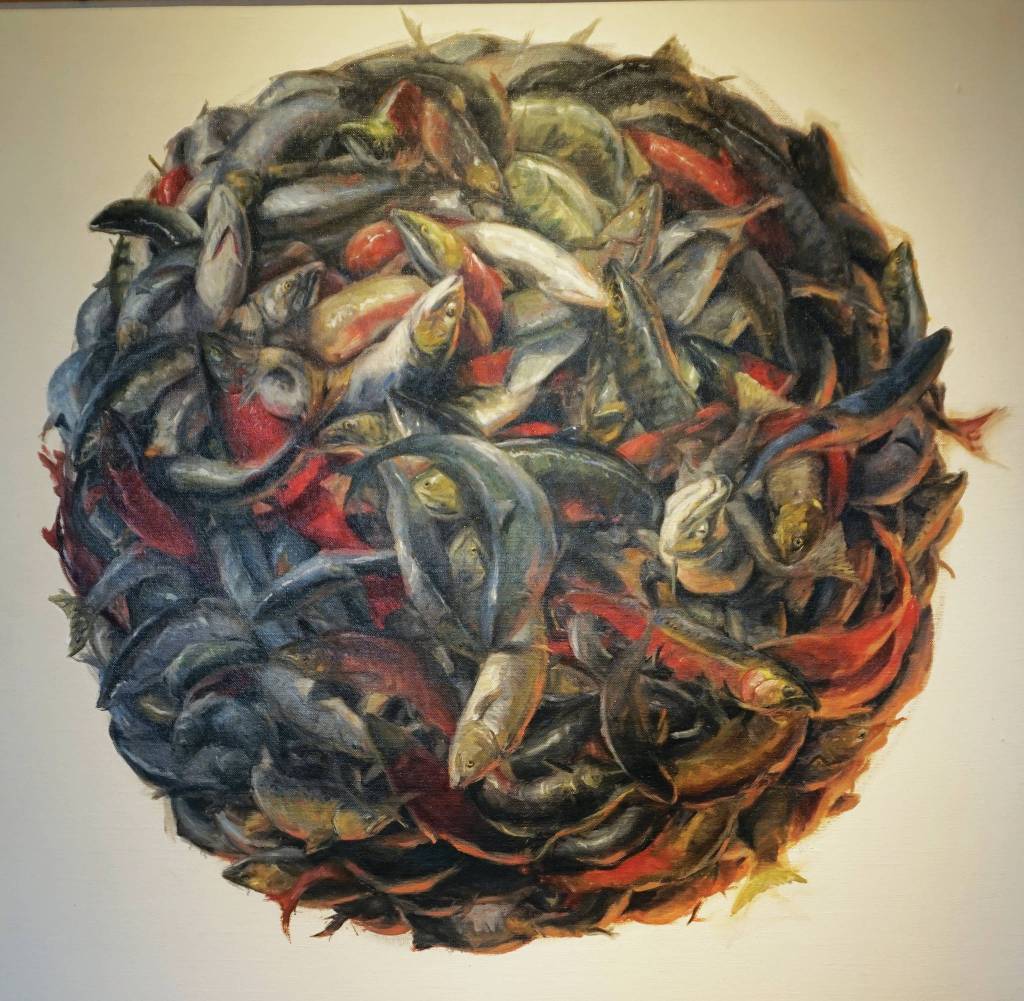 David Pettibones Harvest, as seen on July 7, 2020, at Bunnell Street Arts Center in Homer, Alaska. (Photo by Michael Armstrong/Homer News)