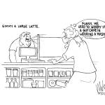 Mike OMeara cartoon.